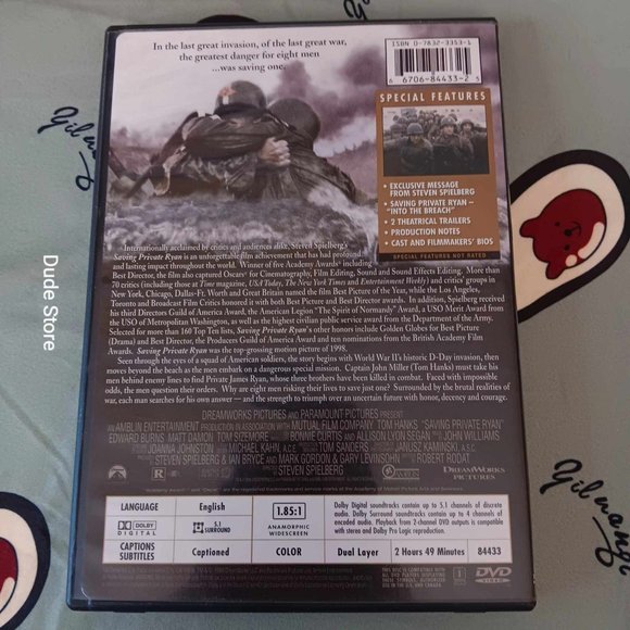 Saving Private Ryan (Single-Disc Special Limited Edition) - DVD - good+ - 1999 - Picture 3 of 3